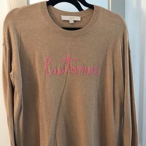 LOFT graphic sweater